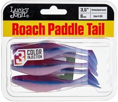 Виброхвост Lucky John Roach Paddle Tail 3.5in (8,9 см), цвет G05, 6 шт.