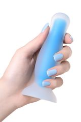 Голубая, светящаяся в темноте анальная втулка Namor Glow - 12,5 см. - 