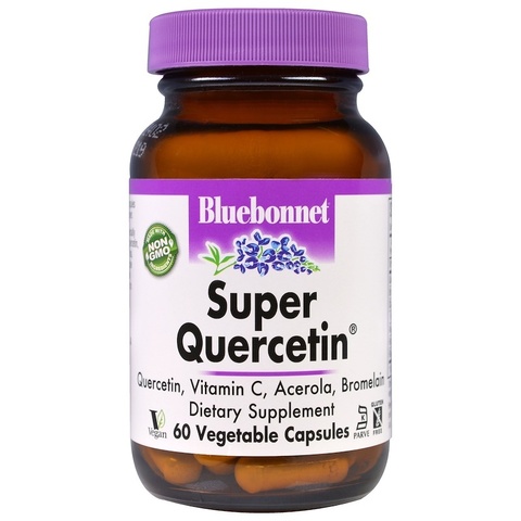 Bluebonnet Nutrition, Супер-кверцетин, 60 капсул в растительной оболочке