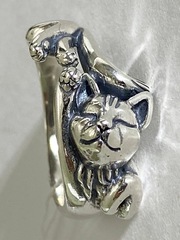 Котенок (кольцо из серебра)