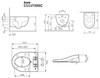 Am.Pm C111739SC Awe подвесной унитаз с электронной крышкой биде Clean Care