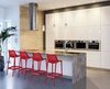 Стул пластиковый полубарный Siesta Contract Air Bar 65, красный