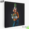 Картина для интерьера Гуфи / Goofy на холсте, персонаж мультфильма Дисней, холст с печатью на подрамнике, на стену, Постер Плакат