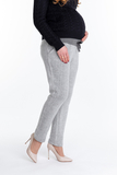 Утепленные спортивные брюки для беременных 10078 серый