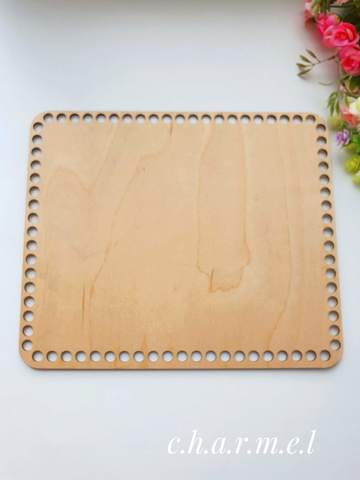 Wooden rectangle 25*20 cm