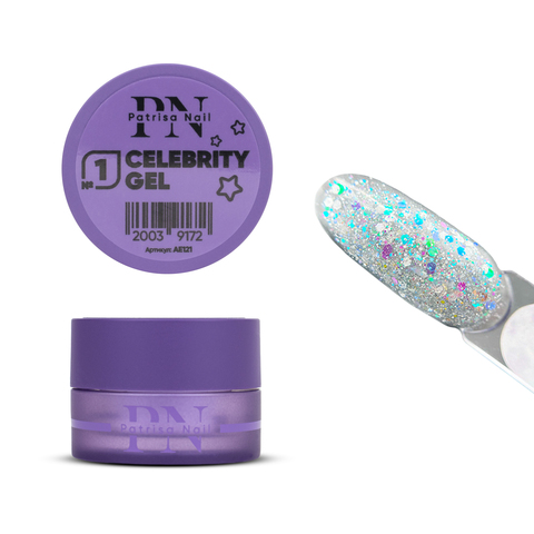 Patrisa Nail, Гель для дизайна Celebrity gel №1, 5 гр.