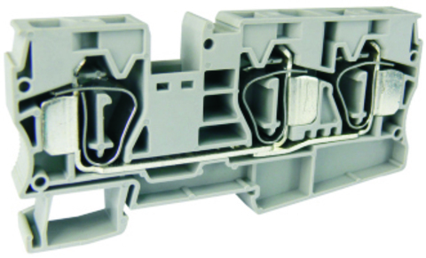 UJ5-16/1X2E - (421284), (UPUN) Клемма пружинная на DIN рейку проходная