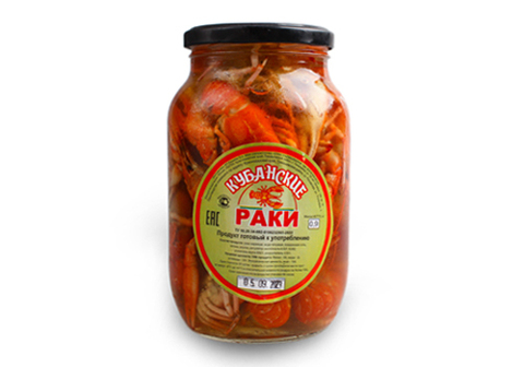 Раки Кубанские в банке средние, 400г
