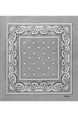 Бандана серая пейсли огурцы