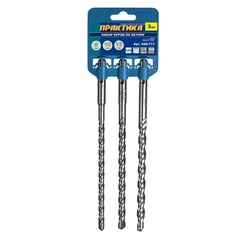 Набор буров SDS-plus ПРАКТИКА  8,10,12 х 210 мм, 3 шт 