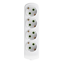 LETITIA 721 0400 401 Колодка ( розетка) с/з 4 выхода/16A 250V для удлинителя