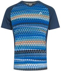 Теннисная футболка Head Topspin T-Shirt - dark blue/print