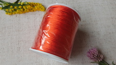 Шнур круглый атласный (для воздушных петель), 2 мм, красный