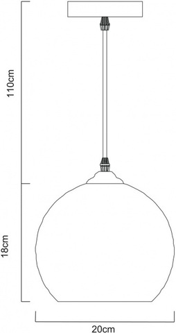 Подвесной светильник Arte Lamp SPLENDIDO A4285SP-1SM