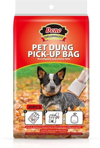 Dono PET DUNG PICK-UP BAG пакеты для уборки фекалий за домашними животными 30 шт