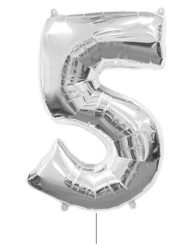 Цифры «5» серебро