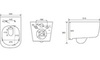 Aquatek SET Aquatek ЛУГАНО-017 4в1 SET Aquatek ЛУГАНО-017 4в1 (рама Aquatek Standard INS-0000012+ кркпеж KKI-0000002+клавиша KDI-0000017+унитаз ЛУГАНО AQ2002-00 с тонким сиденьем soft-c