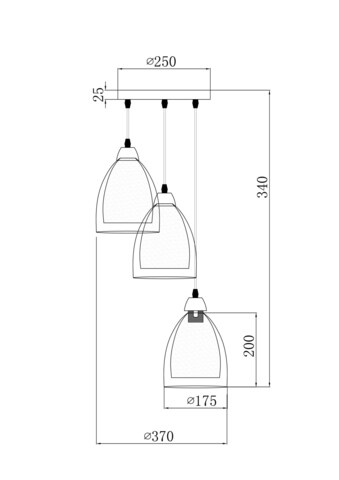 Подвесной светильник Freya Astery FR5375PL-03CH2