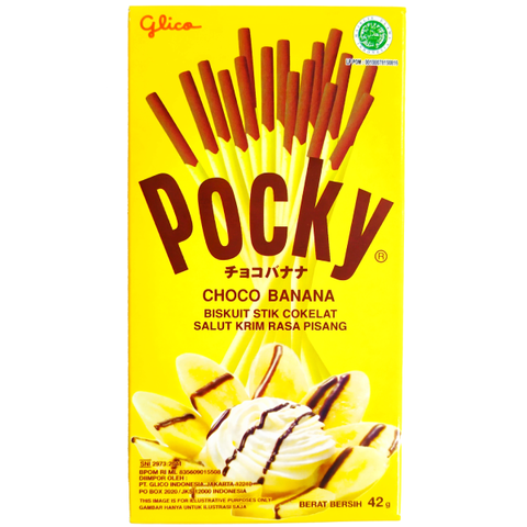 Бисквитные палочки с шоколадно-банановым вкусом Pocky, 42 гр