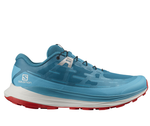 Премиальные кроссовки внедорожники Salomon Ultra Glide cyan мужские