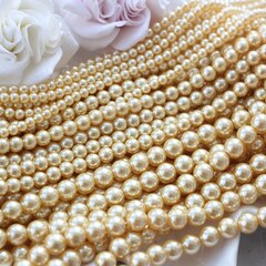 Майорка золотистая 8 мм, 1 нить, МА149