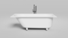 Salini 102316MF ORNELLA 160x70 Встраиваемая ванна с овальной чашей, регулируемые ножки, RAL полностью