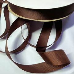 Лента репсовая, ш. 2,5 см, шоколадный