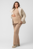 Костюм для беременных 14345 бежевый меланж