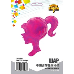 К Фигура, Профиль девушки, Розовый, 28