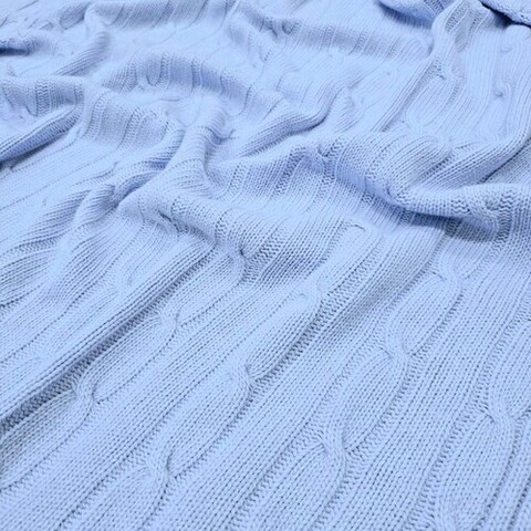 Плед CABLE Rene Real небесно-голубой 110x170 см