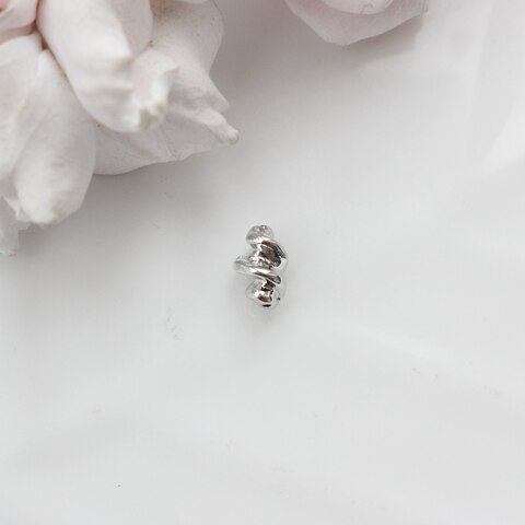 Бусина разделитель (спейсер), 11*7 мм, родий, П197