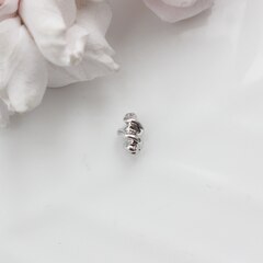 Бусина разделитель (спейсер), 11*7 мм, родий, П197