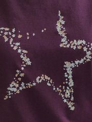 Нарядная футболка с блестящим принтом  D49.133 (131355)