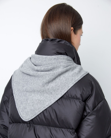 Косынка из смесового кашемира светло-серый