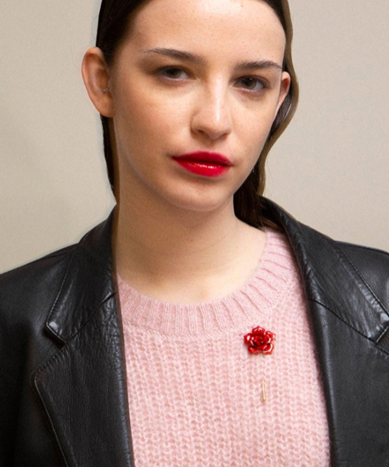 Брошь ROSE RED