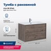 Aquanet 298574 Тумба с раковиной Lino 80 (Flat) Дуб Веллингтон (298574)