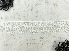 Кружево плетеное, ш. 3 см, молочный