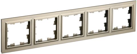 BRITE Рамка 5-мест. РУ-5-БрШ шамп. IEK