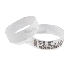 Zebra Wristband, Polypropylene, 1x11in (25.4x279.4mm); DT, Z-Band Direct, Coated, Permanent Adhesive, 1in (25.4mm) core, 200/roll