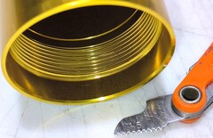 Внешний стакан пера вилки для Honda CB600F Hornet 2005-2006 г.в. золотой