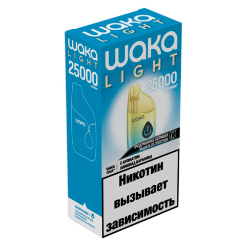 WAKA LIGHT DIVA 25000 - Лимонад Клубника