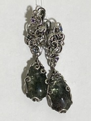 Фантом (серьги из серебра)
