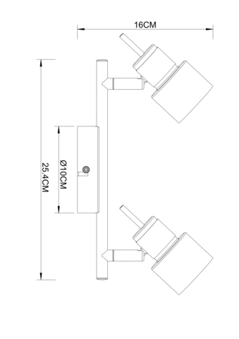 Спот Arte Lamp Almach A1906PL-2BK