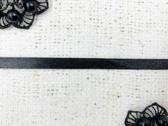 Лента атласная, ш. 0,6 см, чёрный