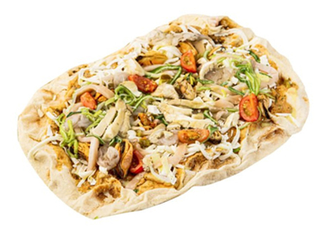 Пицца с морепродуктами и соусом Том Ям, 480г