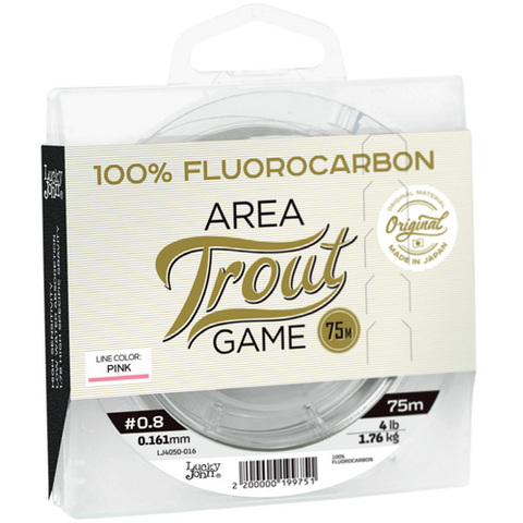 Леска LUCKY JOHN Area Trout Game Fluorocarbon Pink 75 м – 0,180 мм
