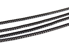 Цепочка с квадратным сечением 2 мм, покрытие тёмный родий