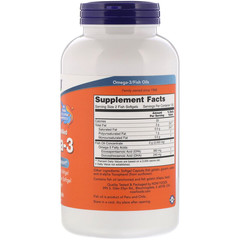 Now Foods, Омега-3, очищенная на молекулярном уровне, 200 капсул из рыбьего желатина