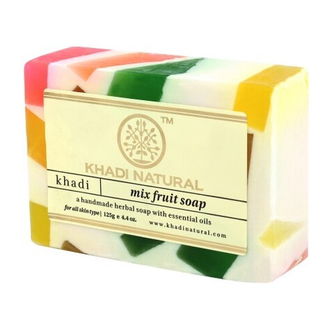 MIX FRUIT Soap Khadi (Мыло ручной работы Фруктовый Микс Кхади), 125 г.