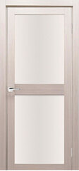 Межкомнатная дверь Баден 04 ДО / Цвет тон Кремовая лиственница / Остекление "Сатинат белое" / Двери Верда